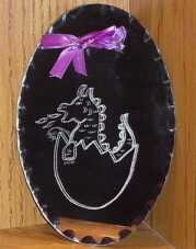 Mirror with hatching Dragon